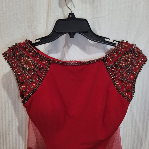 Beaded Sheer Dress - Picture 2 of 6